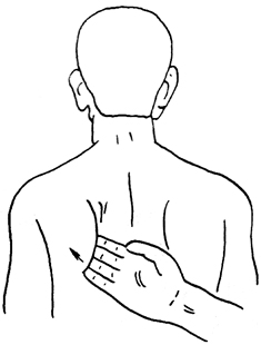 图13-1胃下垂按摩图